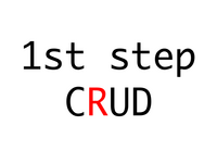 1st step CRUD