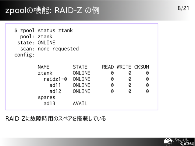 zpoolεǽ: RAID-Z 